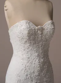 Sottero and Midgley Jovienne front view, beaded lace mermaid bridal dress.