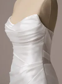 Sottero and Midgley Lagos satin mermaid wedding dress side view