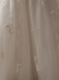 Sottero and Midgley Maritza shimmering floral A-line wedding gown detail