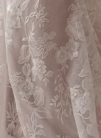 Maggie Sottero Meredith fabric glitter tulle texture detail