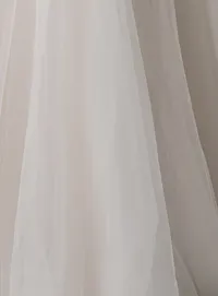 Maggie Sottero Sasha fabric plain tulle texture detail