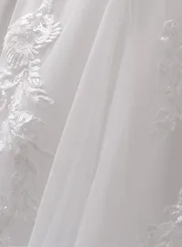 Rebecca Ingram Victoria lace floral detail gown
