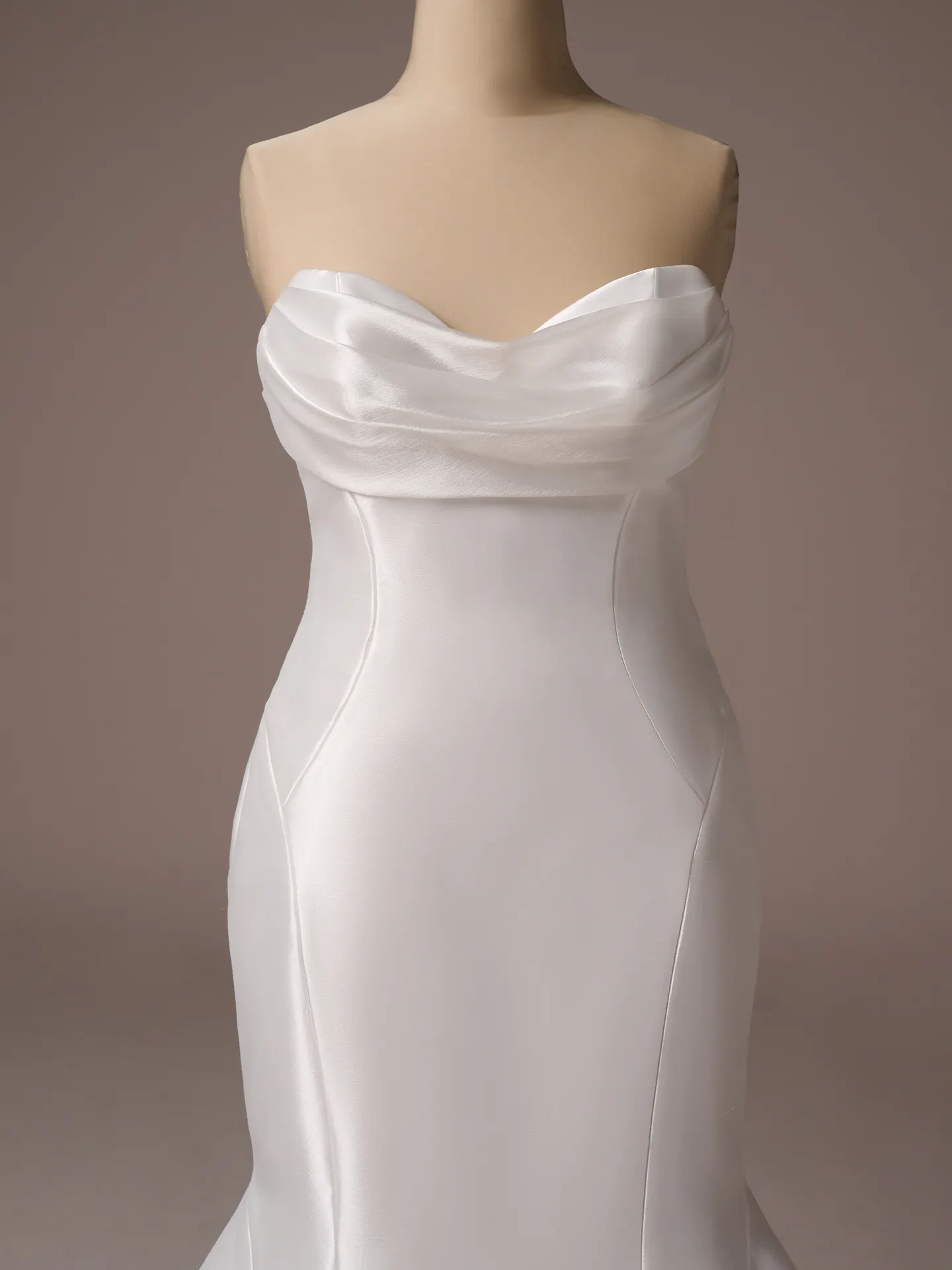 Maggie Sottero Odette Marie fit and flare wedding dress front view in ivory tone lace