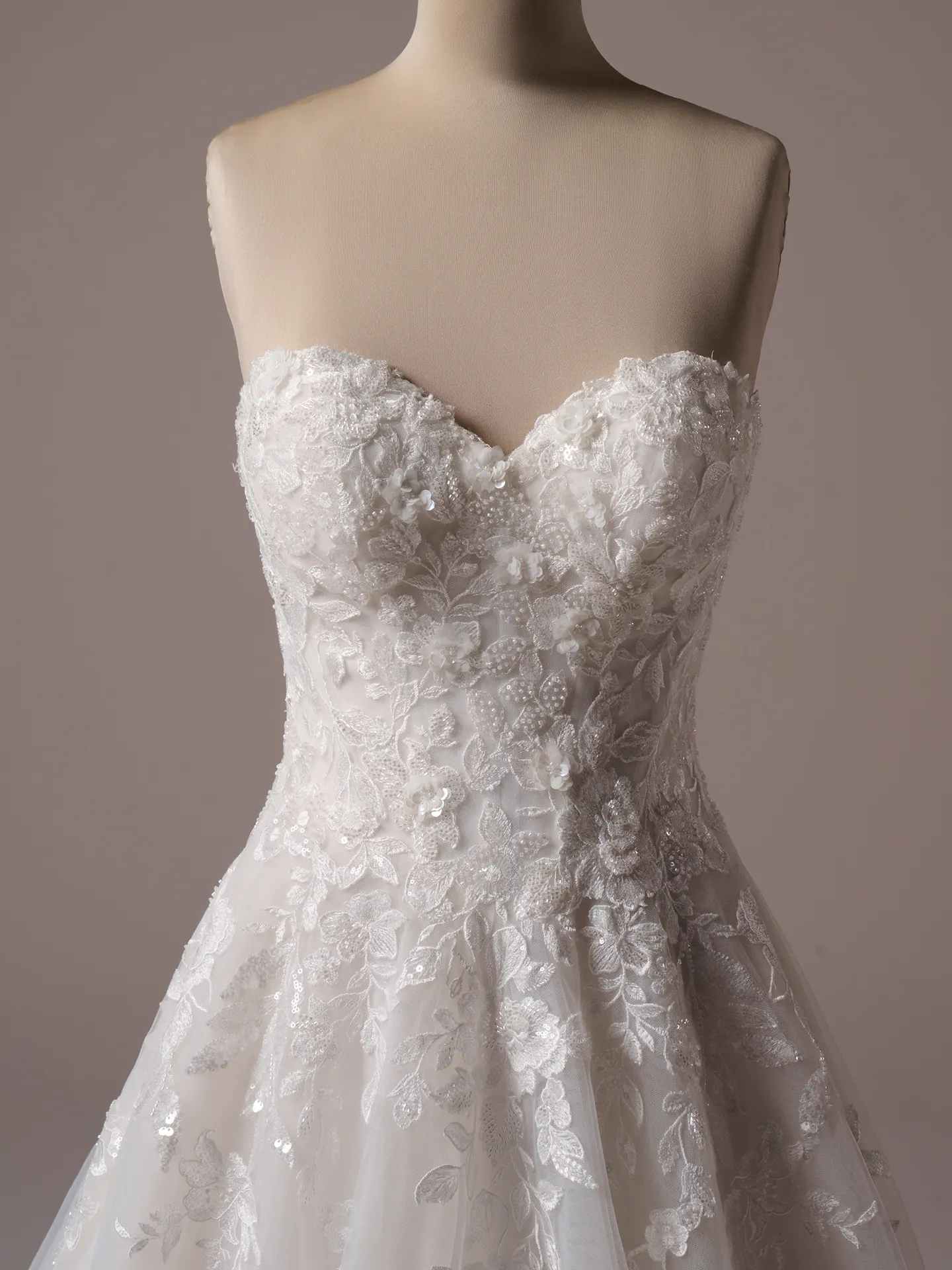 Sottero and Midgley Darren ballgown wedding dress back view with sweeping train