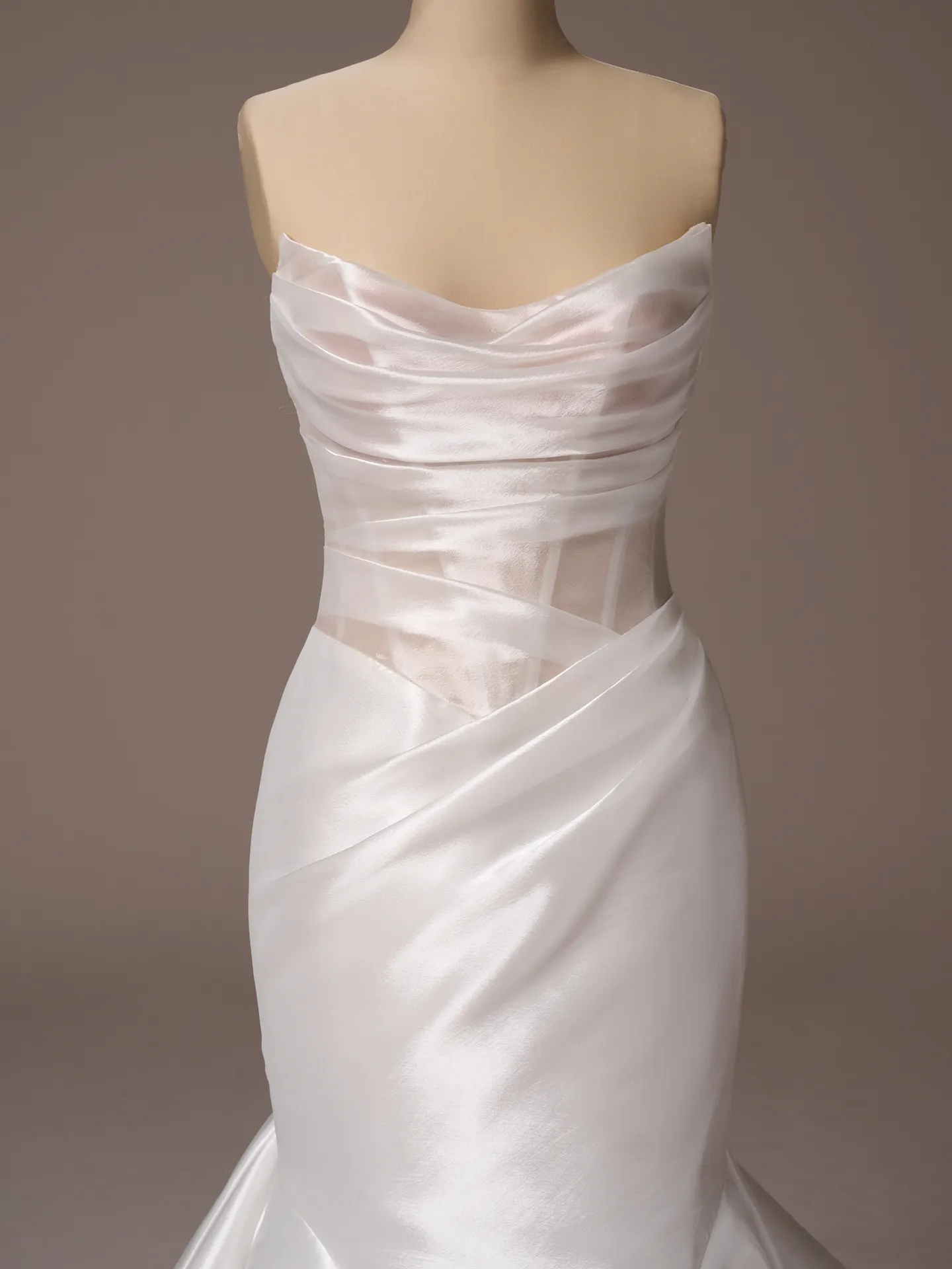 Sottero and Midgley Lagos organza wedding dress side view