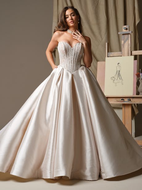 Maggie Sottero Ashland Ballgown Wedding Dress 26MS400A01 Alt50 PK088