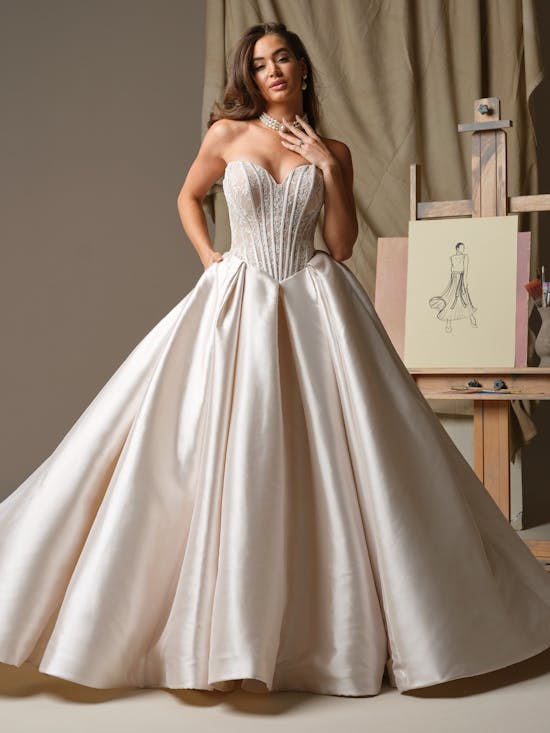 Maggie Sottero Ashland Ballgown Wedding Dress 26MS400A01 Alt50 PK088