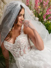 Essentials Edit - Delicate pearl detailing adds luminous romance and chic texture to your Maggie Sottero bridal look, day or night.