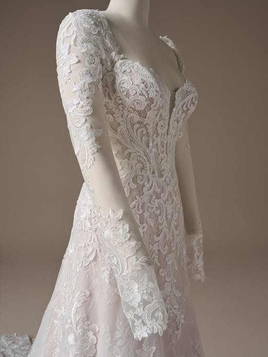 Maggie Sottero Farrah A Line Wedding Dress 26MS468A01 Alt100 IV066