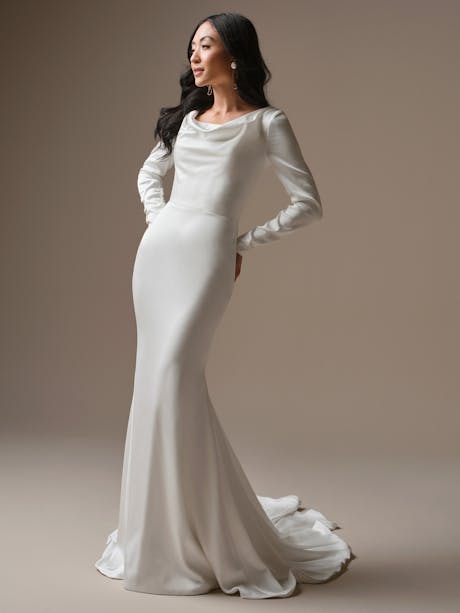 Maggie Sottero Melinda Sheath Wedding Dress 26MZ382A01 Alt50 IV002