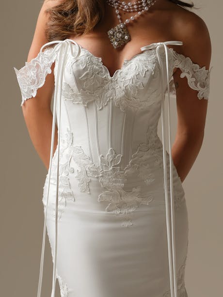 Maggie Sottero Serafina Lane Sleeves Accessory CS026MS462000 Alt201 IV002
