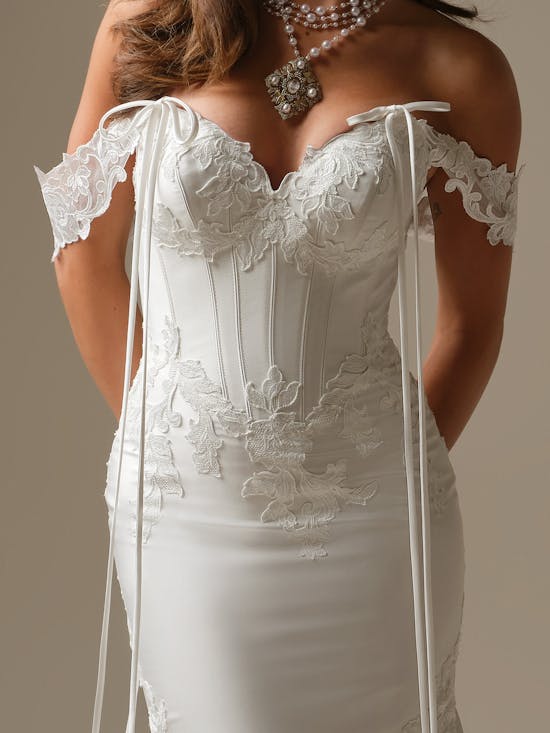 Maggie Sottero Serafina Lane Sleeves Accessory CS026MS462000 Alt201 IV002