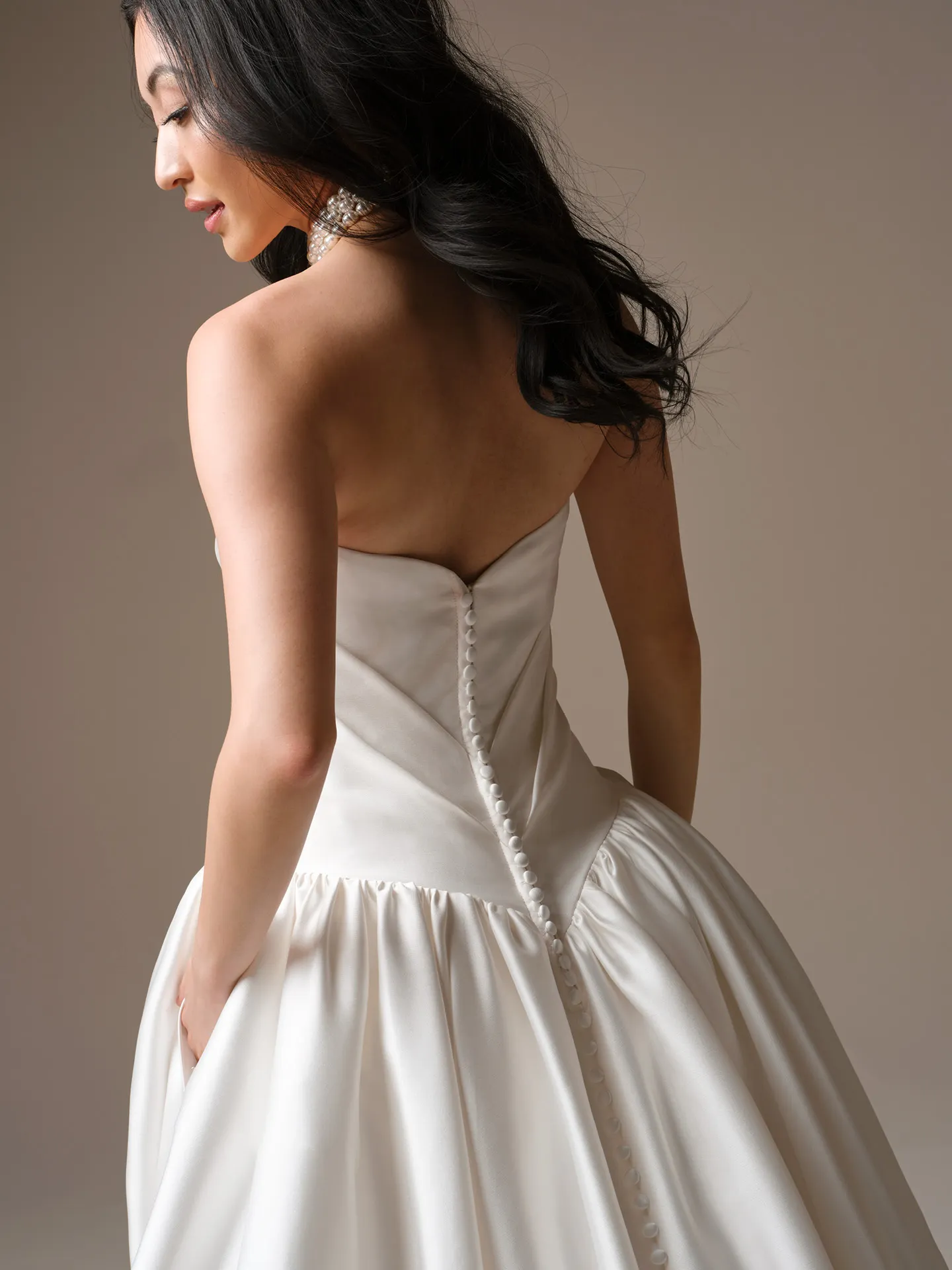 Maggie Sottero Sylvana A-Line, back view Maggie Sottero.