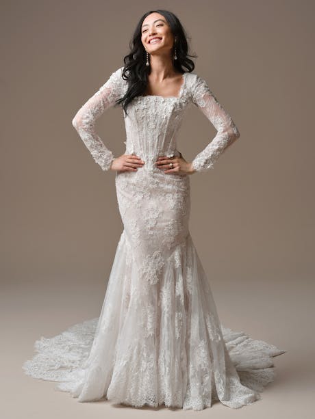 Maggie Sottero Takera Leigh Fit and Flare Wedding Dress 25MB941C01 Alt50 IV052