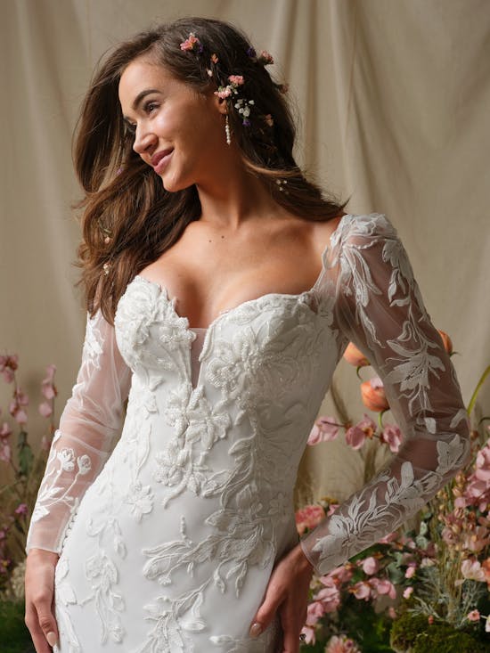 Rebecca Ingram Aubra Sheath Wedding Dress 26RN461A01 Alt50 IV002