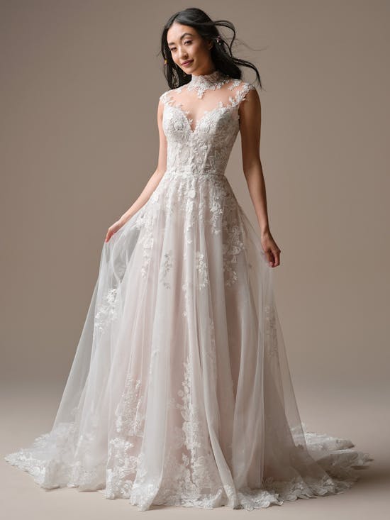 Rebecca Ingram Cody A line Wedding Dress 26RK444A01 Alt50 IV052