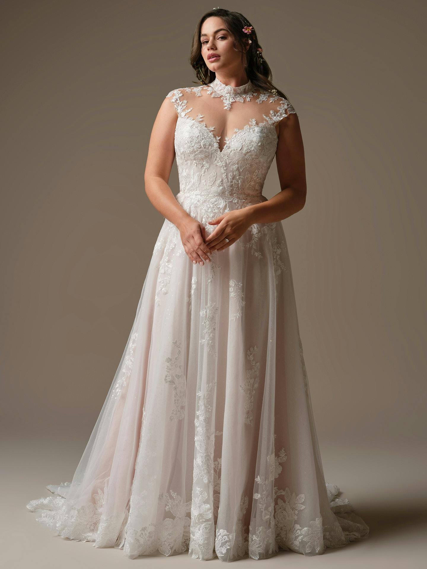 Rebecca Ingram Cody A line Wedding Dress 26RK444B01 Alt70 IV052