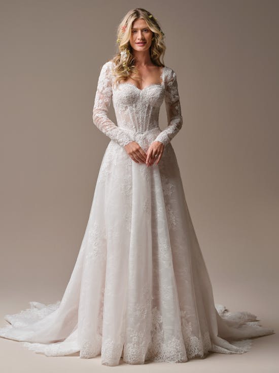 Rebecca Ingram Esmeralda A line Wedding Dress 26RK478A01 Alt54 IV052