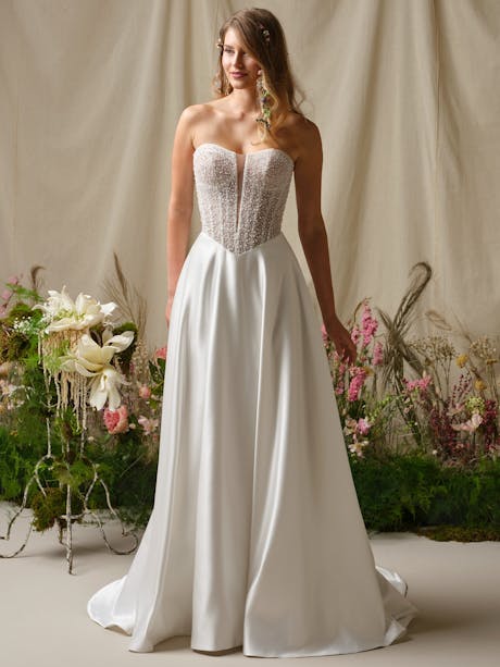 Rebecca Ingram Marty A line Wedding Dress 26RN452A01 Alt50 IV002