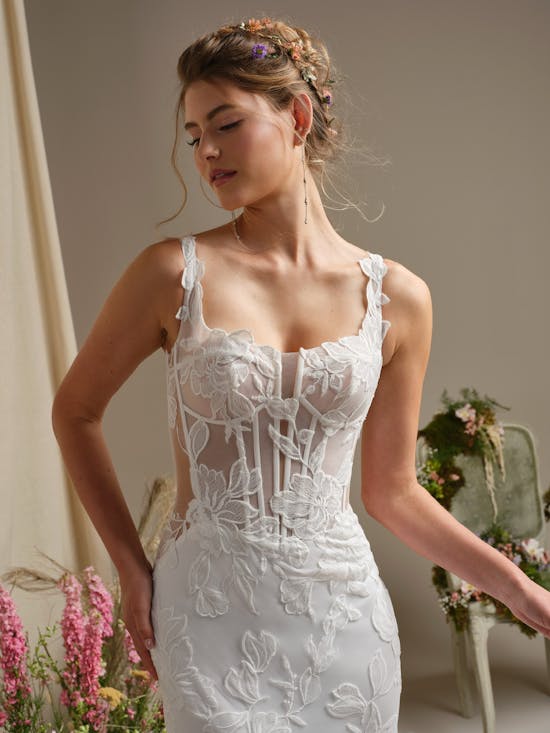 Rebecca Ingram Pearline Fit and Flare Wedding Dress 26RN415A01 Alt52 IV002