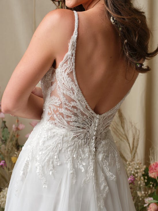 Rebecca Ingram Valarie A line Wedding Dress 26RK411A01 Alt56 IV001