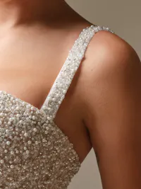 Dmara detachable 1” beaded shoulder straps