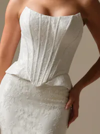 Detachable Bodice - Chantilly lace - Lace Up