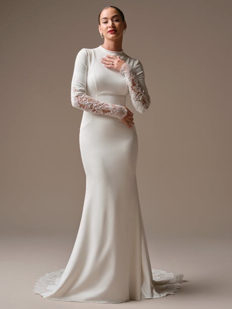 Sottero and Midgley Lovai Sheath Wedding Dress 26SK464A01 Alt50 IV002
