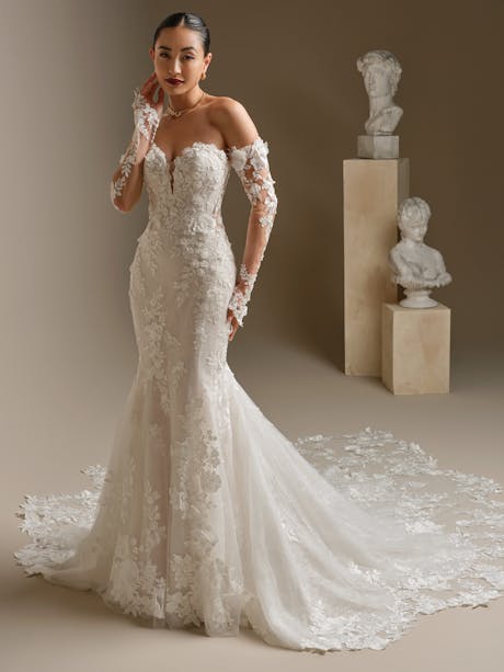 Sottero and Midgley Rashida Fit and Flare Wedding Dress 26SS395A01 Alt50 IV066