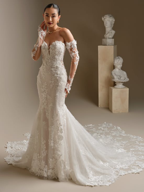 Sottero and Midgley Rashida Fit and Flare Wedding Dress 26SS395A01 Alt50 IV066