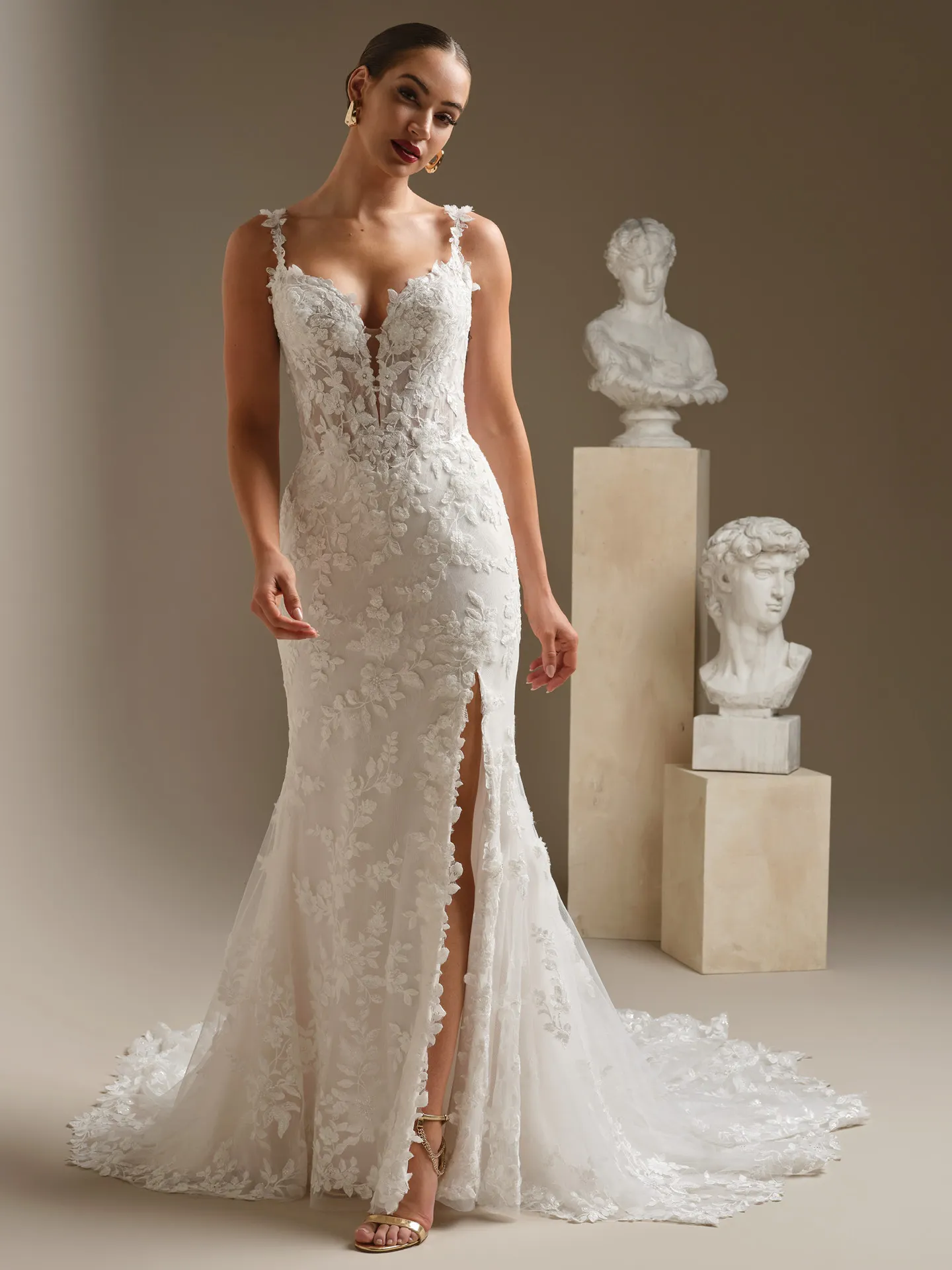 maggie sottero beaded dress West Lace Fit-and-Flare Wedding | and Midgley Style:64577D Coral Pink Mini Dress Size:50L/44W