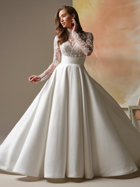 Maggie Sottero Trinity A line Wedding Dress Alt50 IV002