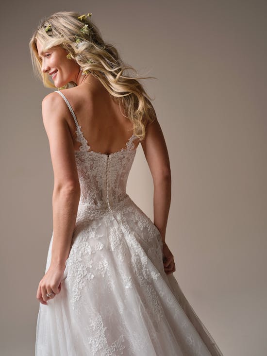 Rebecca Ingram ESMERALDA A line Wedding Dress Alt56 IV052