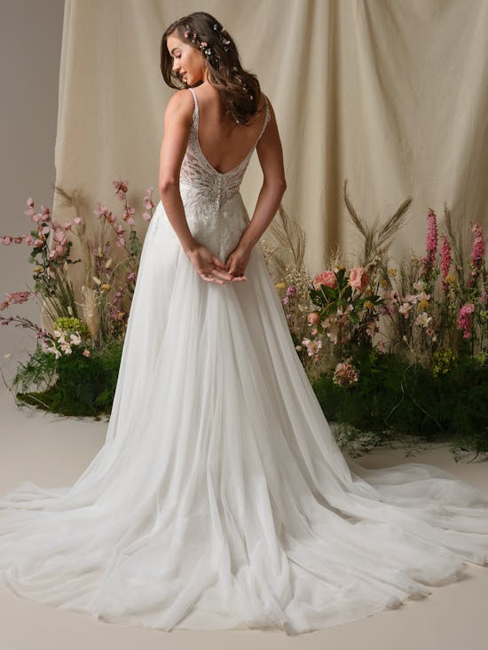Rebecca Ingram Valarie A line Wedding Dress Alt55 IV001