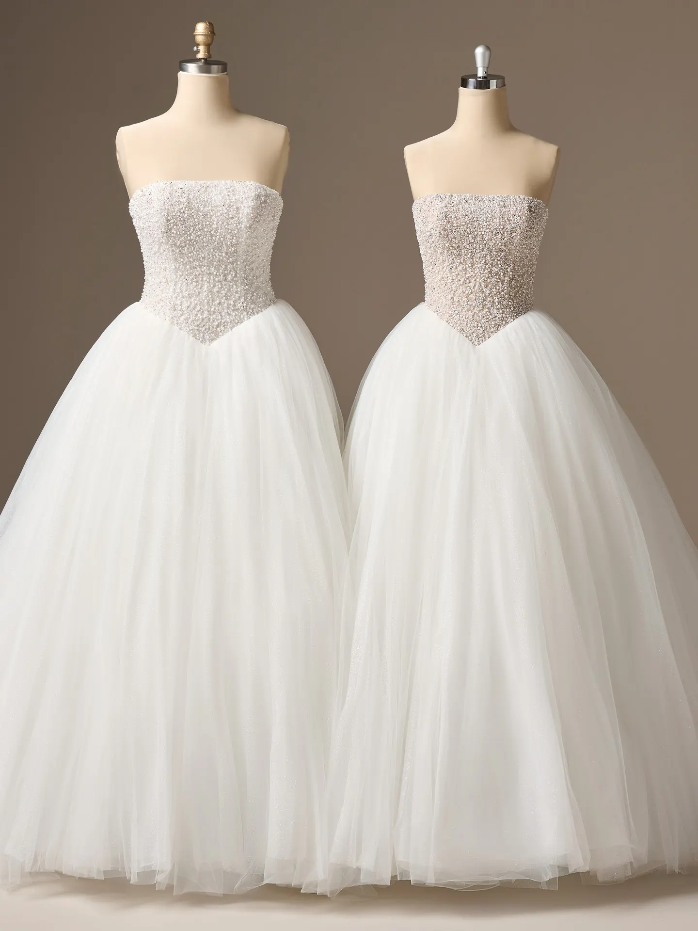 Sottero and Midgley Dmara Lane beaded tulle ballgown, front view.