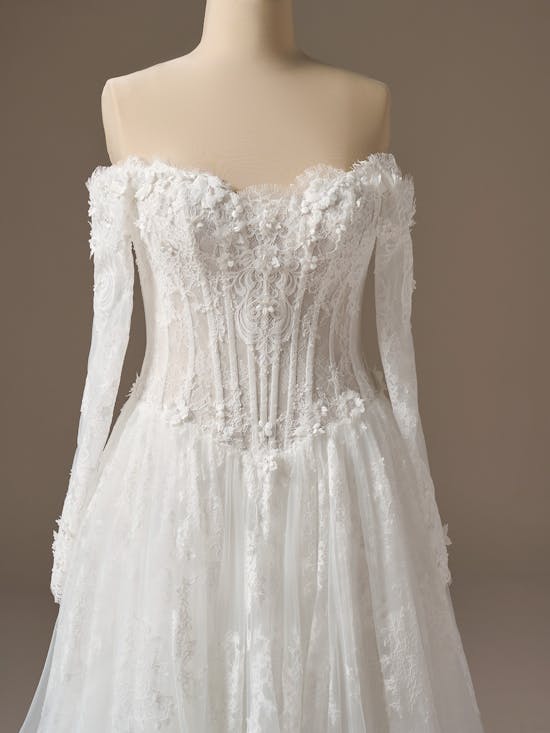 Maggie Sottero Kitaro A Line Wedding Dress 26MB385A01 Color1 IV002