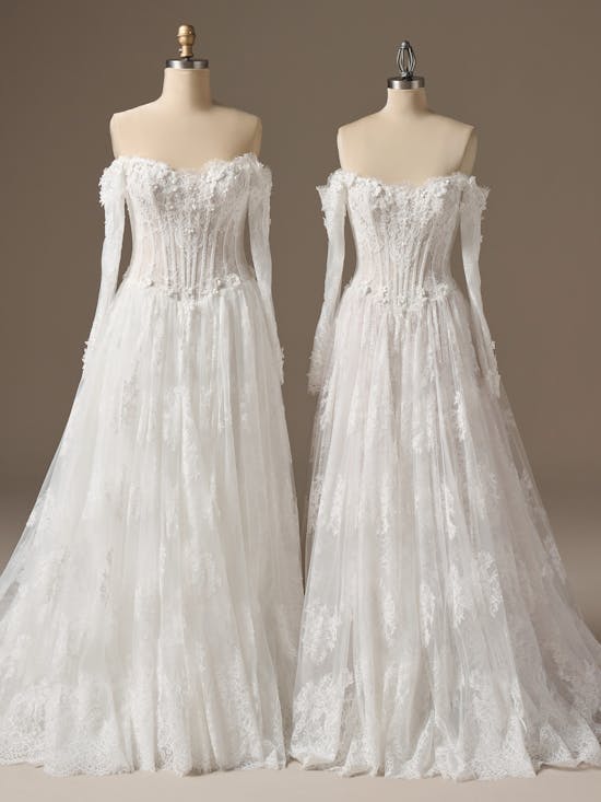 Maggie Sottero Kitaro A Line Wedding Dress 26MB385A01 Color3 CC
