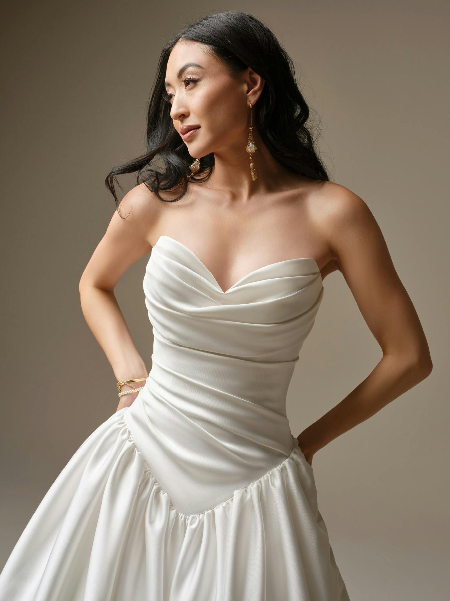 Pasadena Basque Waist Ballgown Wedding Dress | Maggie Sottero