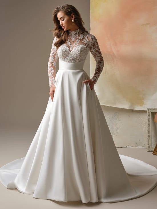 Maggie Sottero Trinity A line Wedding Dress 26MK431A01 Alt52 IV002