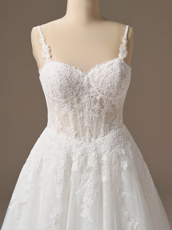 Rebecca Ingram Esmeralda A line Wedding Dress 26RK478A01 Color1 IV002