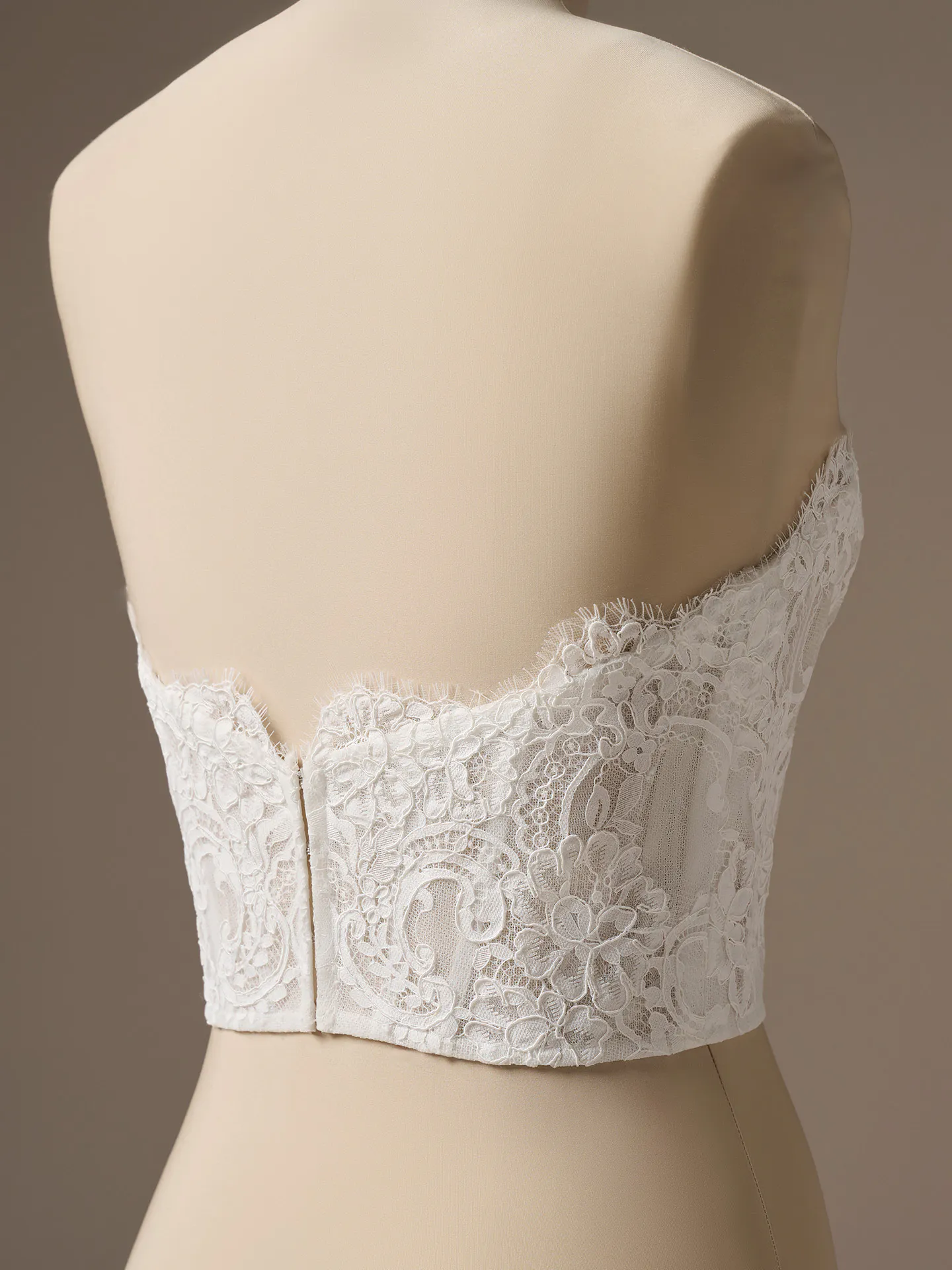 Sottero and Midgley Lassen Marie lace corset, back view.