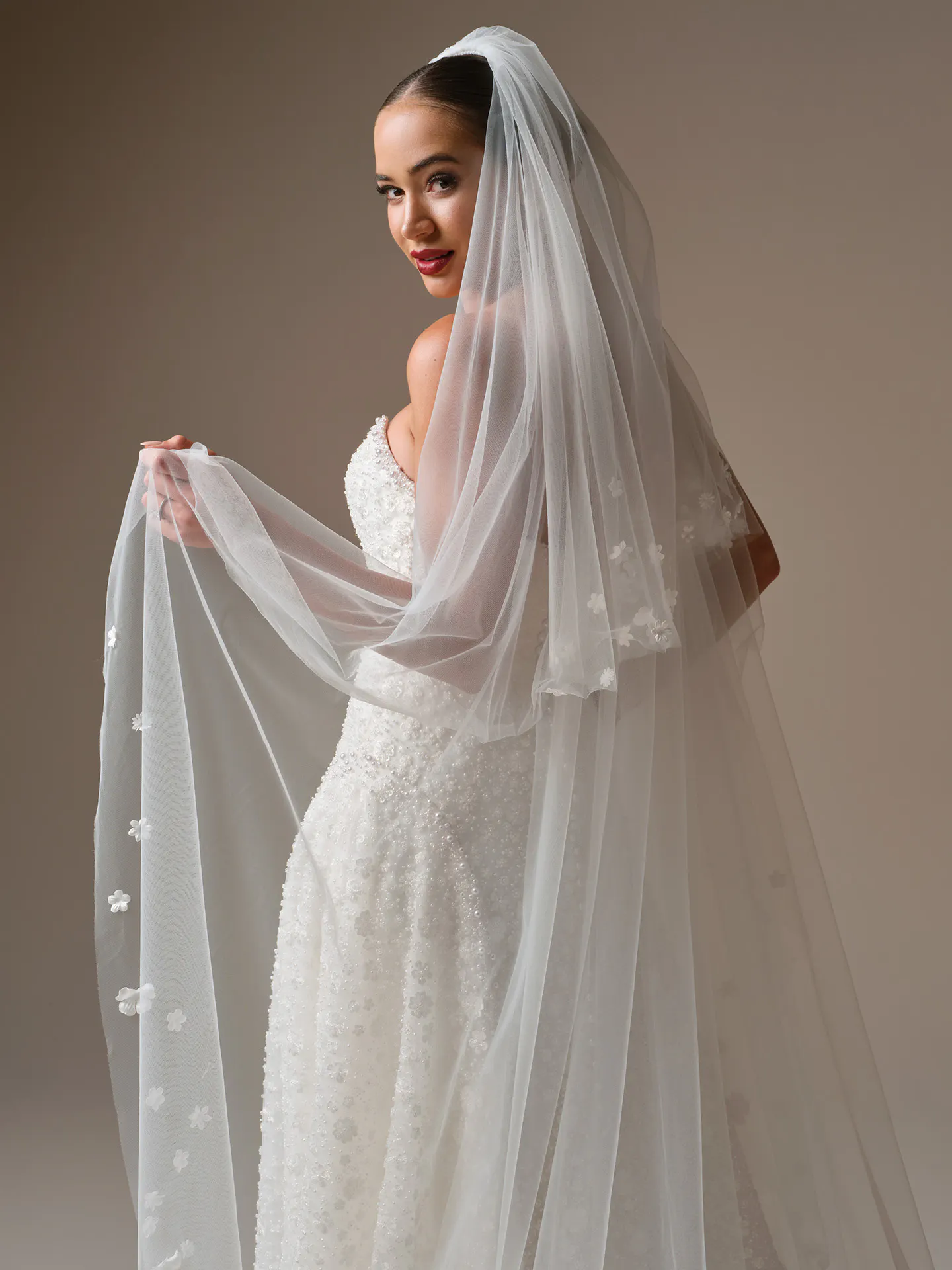 Sottero and Midgley Marceline Beaded A-Line wedding dress, side view Sottero and Midgley.