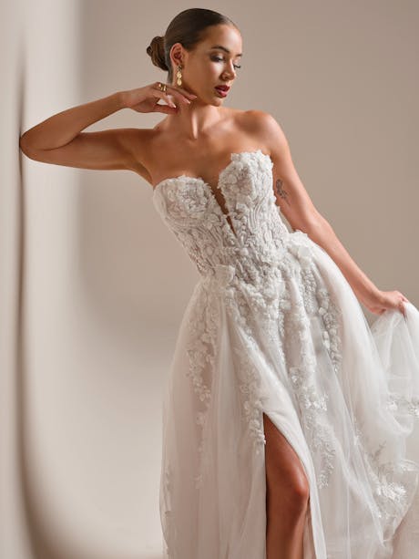 Sottero and Midgley Twilight Lane A line Wedding Dress 26SS470A01 Alt50 IV244