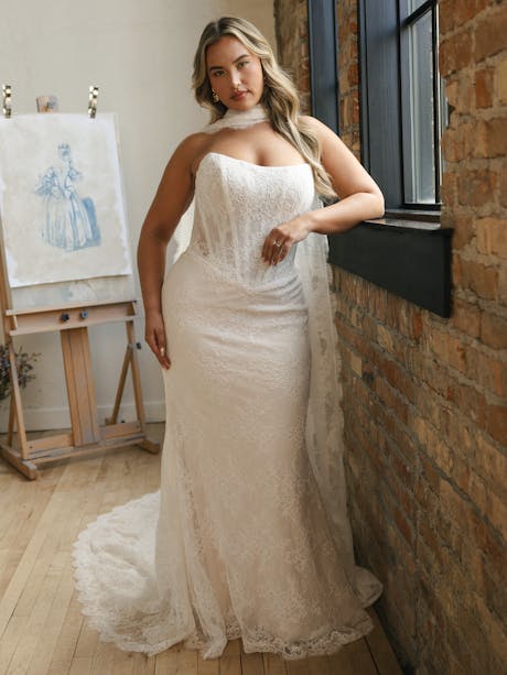 Maggie Sottero Ariadne Sheath Wedding Dress 26MS447A01 PROMO10 IV066