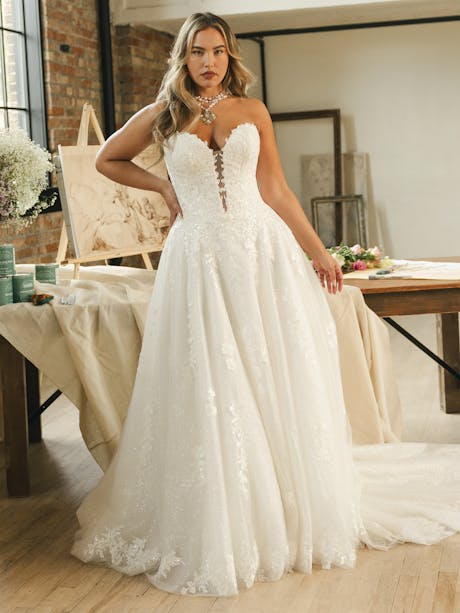 Maggie Sottero Jennifer Ballgown Wedding Dress 26MS404A01 PROMO10 IV052