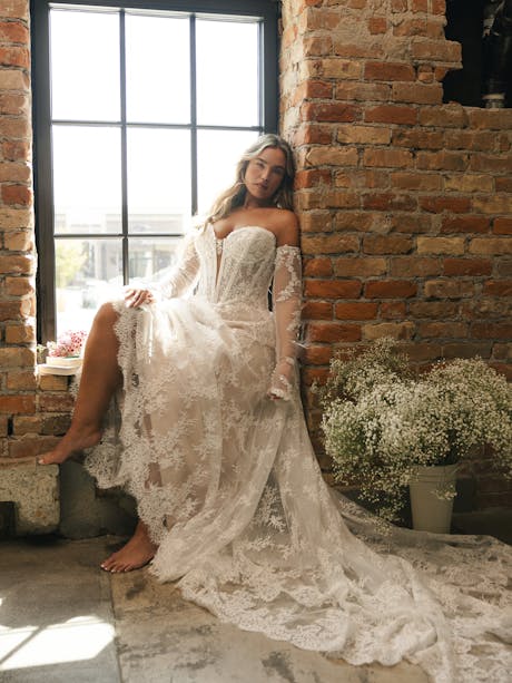 Maggie Sottero Lucca A line Wedding Dress 26MB463A01 PROMO10 IV052