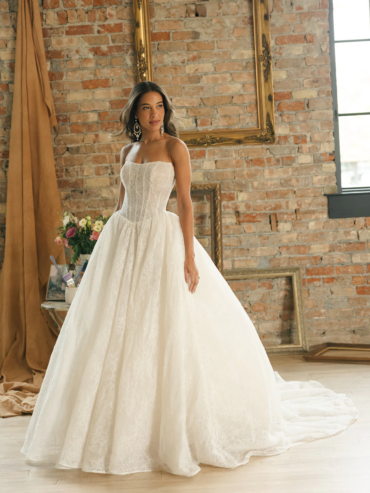 Raquel Chantilly Lace Ballgown Wedding Dress | Maggie Sottero