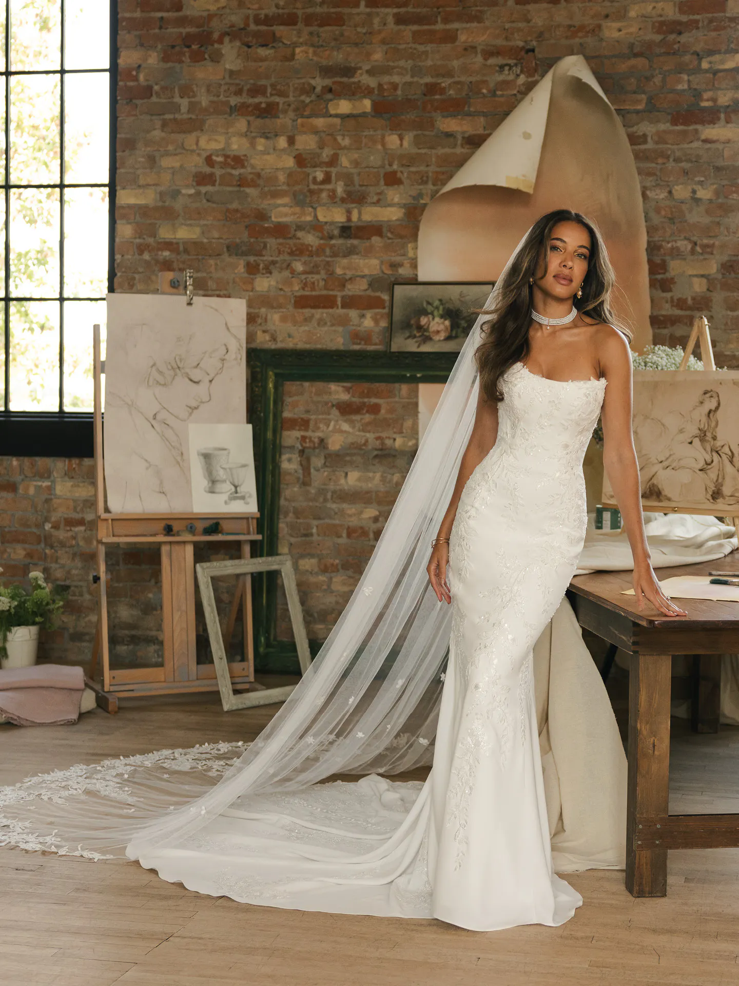 maggie sottero designer wedding dress Thera Cat Eye Sequin Lace Fit-and-Flare | Size:US13 Bodycon Open Front Ribbed mother of the bride/groom dress Midgley
