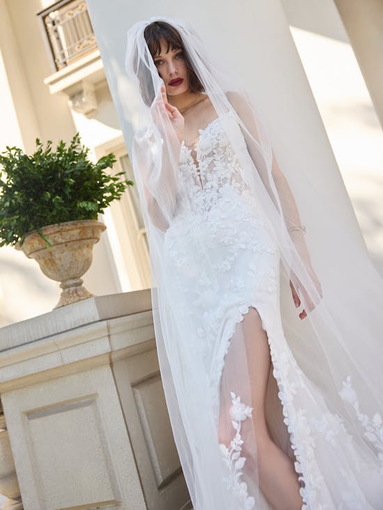 Sottero and Midgley West Fit and Flare Wedding Dress 26SB409A01 PROMO13 IV139