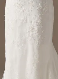 Sottero and Midgley Dublin lace detail view.